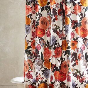 Anthropologie Agneta Shower Curtain Floral